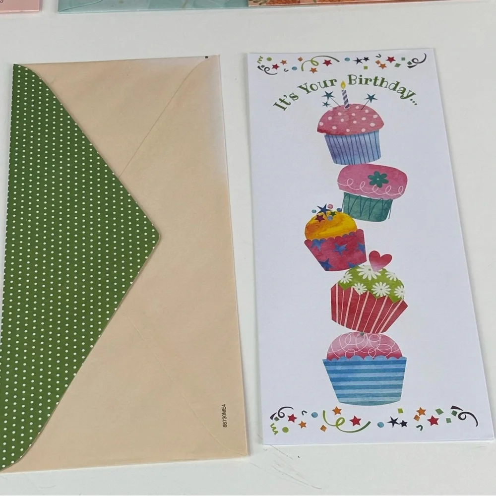 VTG Assortment of birthday Floral Greeting Card Set of 11